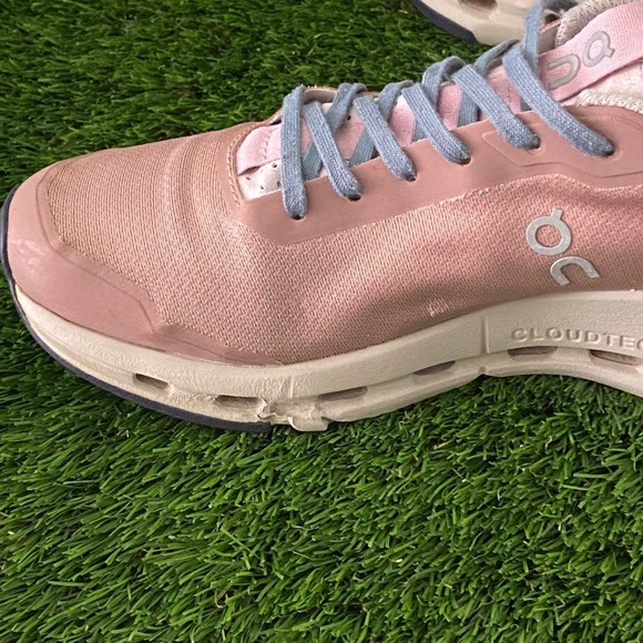 On Cloud CloudNova Rose Brown Women's Pink Running Shoes - Picture 13 of 14